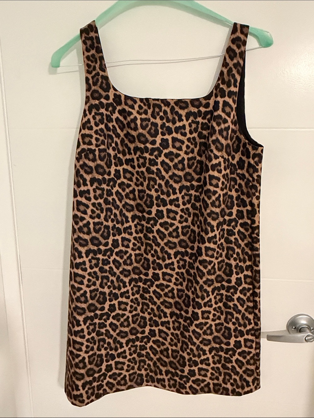 H&M Leopard Print Shift Dress in Brown and Black